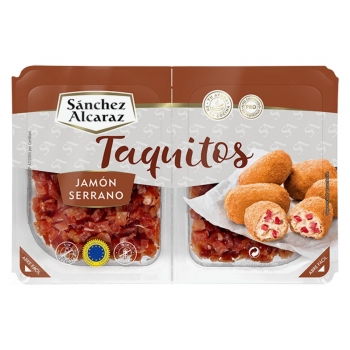 Taquitos de Jamón Serrano Sánchez Alcaraz sin gluten y sin lactosa 2x75 g