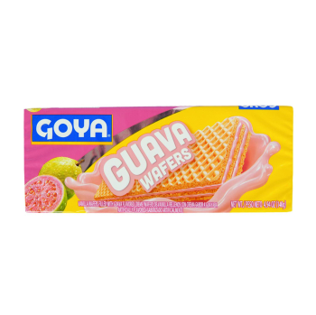 Galletas de barquillo rellenas con crema de guayaba Goya 140 g.