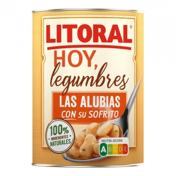 Alubias con su sofrito Hoy Legumbres Litoral sin gluten 430 g.