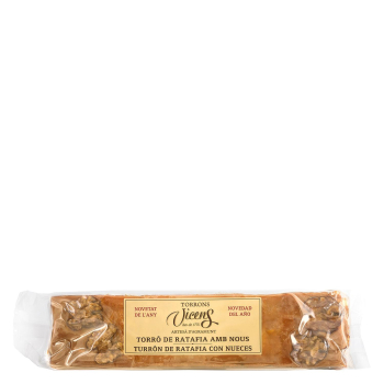 Turrón de ratafia con nueces Vicens 300 g.
