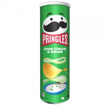 Aperitivo de patata Cream & Onion Pringles 185 g.