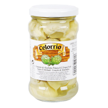 Corazones de alcachofa 8/12 Celorrio 165 g.