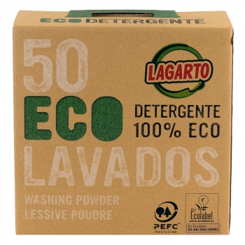 Detergente en polvo ecológico Lagarto 50 lavados