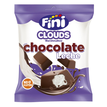 Nubes bocaditos sabor chocolate con leche Fini sin gluten 80 g.