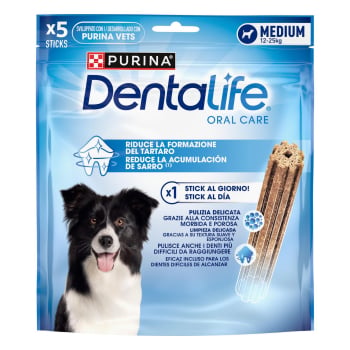 Snack dental para perro mediano Purina Dentalife 5 sticks 115 g.