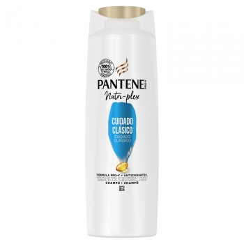 Champú cuidado clásico fórmula Pro-V con antioxidantes para cabello normal y mixto Nutri-Plex Pantene 385 ml.