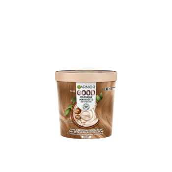 Coloración permanente sin amoniaco fórmula vegana tono 7.12 rubio café latte Good Garnier 1 ud.