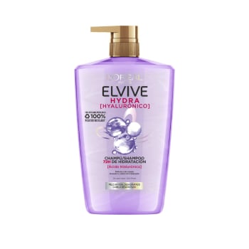Champú 72h de hidratación hidra hialurónico Elvive L'Oreal Paris 1 l.