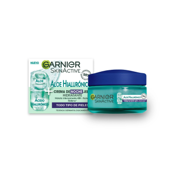 Crema de noche jelly hidratante aloe hialurónico SkinActive Garnier 50 ml.