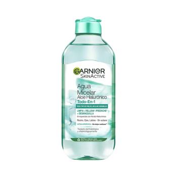 Agua micelar aloe hialurónico todo en 1 SkinActive Garnier 400 ml.