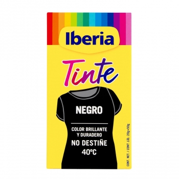 Tinte para la ropa negro Iberia 1 ud.