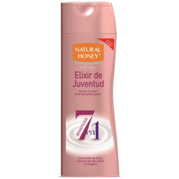 Loción corporal Elixir de Juventud 7 en 1 Natural Honey 330 ml.