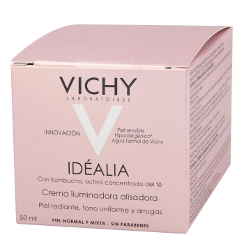 Crema Idéalia iluminadora alisadora para piel normal y mixta Vichy 1 ud.