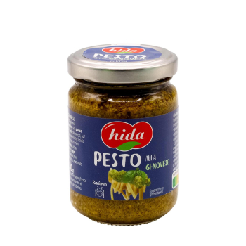 Salsa pesto a la Genovesa Hida sin gluten tarro 120 g.
