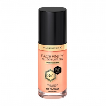 Base maquillaje líquida Facefinity All Day Flawless 3 In 1 SPF20 nº C80 Bronze Max Factor 1 ud.