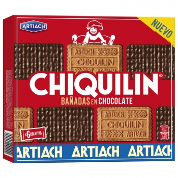 Galleta Chiquilin bañada en chocolate Artiach 200 gr. 