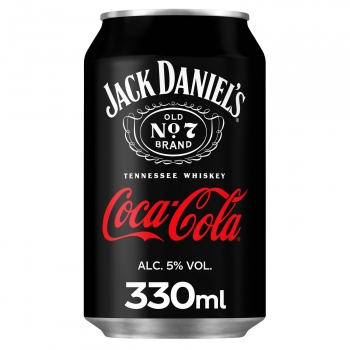 Whisky Jack Daniel’s con Coca-Cola Zero lata 33 cl.