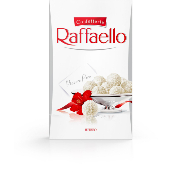 Bombones crujientes de coco y almendra Ferrero Rafaello estuche 8 ud.