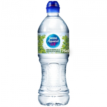 Agua mineral Nestlé Aquarel tapón deportivo 75 cl.