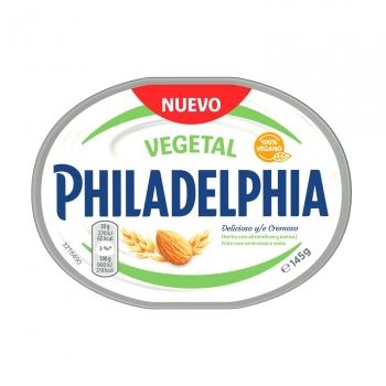 Crema de untar vegana Vegetal Philadelphia 145 g.