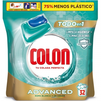 Detergente en capsulas higiene Colon 32 lavados 
