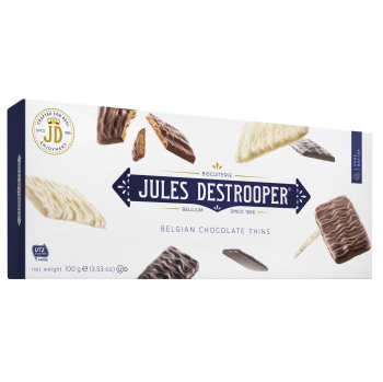 Galletas recubiertas con chocolate Jules Destrooper 100 g.