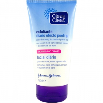 Exfoliante limpiador facial diario Clean & Clear 150 ml.