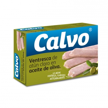 Ventresca de atún claro en aceite de oliva Calvo 75 g.