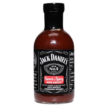 Salsa barbacoa dulce y picante Jack Daniel´s sin gluten 553 g.