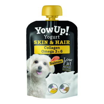 Yogur de salmón cuidado de pelo y piel para perros YowUp! 115 g.