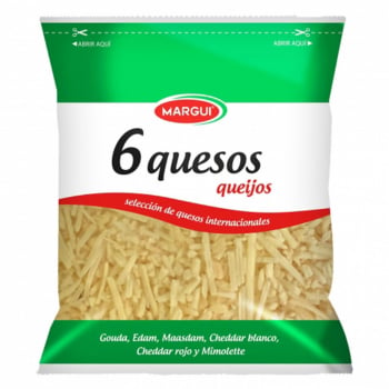 Queso rallado 6 quesos Margui 200 g.