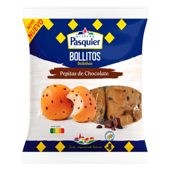 Bollitos con pepitas de chocolate Pasquier 8 ud.