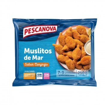 Muslitos de mar Pescanova sin gluten y sin lactosa 250 g.