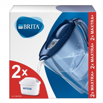 Pack Jarra de Agua Filtrada BRITA Marella con 2 Filtros Maxtra+ - Azul
