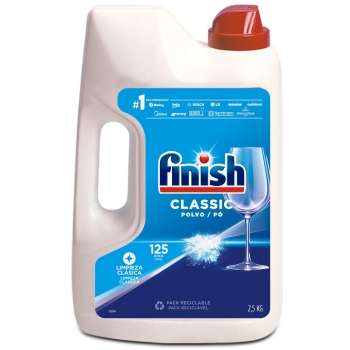 Detergente lavavajillas en polvo Finish Classic 2,5 kg.