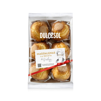 Magdalenas de estilo casero DulceSol 6 ud.