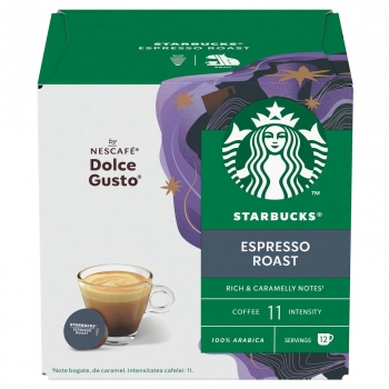 Café espresso en cápsulas Starbucks compatible con Dolce Gusto 12 unidades de 5,5 g.