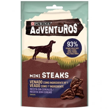 Snack para perros Purina Adventuros mini steaks 70 g