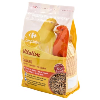 Comida para canarios Vitalive Carrefour Companino 1 kg.