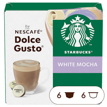 Cafe cápsulas white moccha Starbucks Nescafé Dolce Gusto 12 ud.