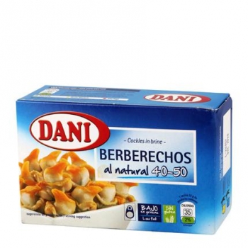 Berberechos al natural Dani sin gluten 62 g.