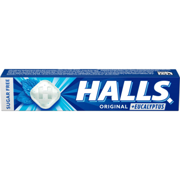 Caramelos de eucalipto mentolado sin azúcar Halls 32 g.