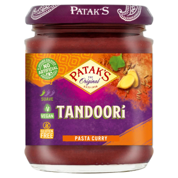 Pasta de curry suave tandoori Patak's sin gluten 170 g.