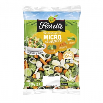 Verduras para micro brócoli, zanahoria y puerro Florette 300 g
