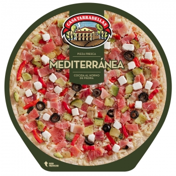 Pizza mediterránea Casa Tarradellas 410 g.