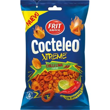 Cóctel xtreme con sabor a chili y lima fuego Frit Ravich sin gluten 160 g.