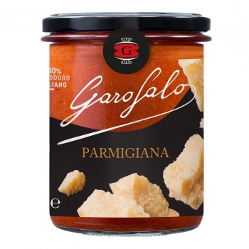 Salsa parmesana para pasta Garofalo tarro 400 g.