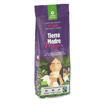 Café molido natural ecológico Tierra Madre mujer Oxfam Intermón 250 g.