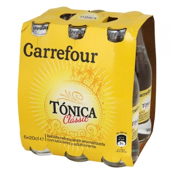 Tónica Carrefour pack de 6 botellas de 20 cl.