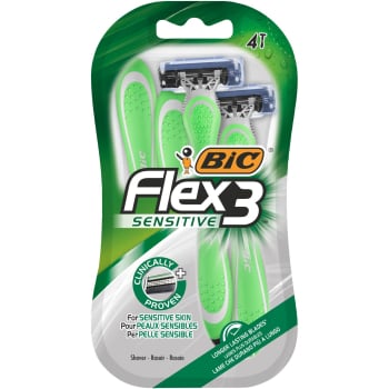 Maquinilla de afeitar Flex3 sensitive Bic 4 ud.